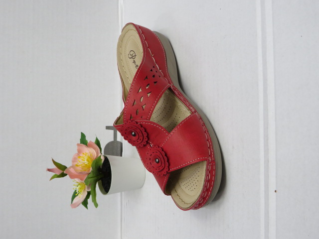 Klapki Damskie 92083-7 RED 36-412 1