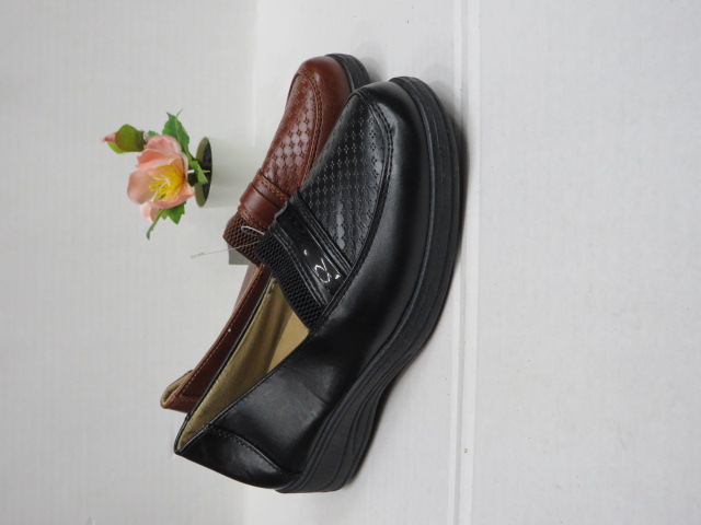 Półbuty Damskie E311 BLACK/BROWN 37-42 1
