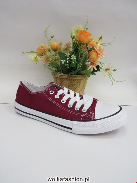 Trampki damskie 8A07 WINE 36-41