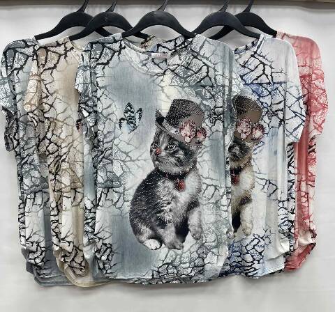 Bluzka damskie 7299 Mix kolor L-4XL (towar china)