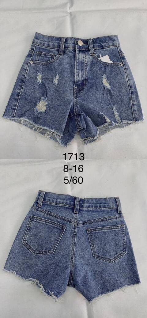 Szorty dziewczęca 1713 1 kolor 8-16 1