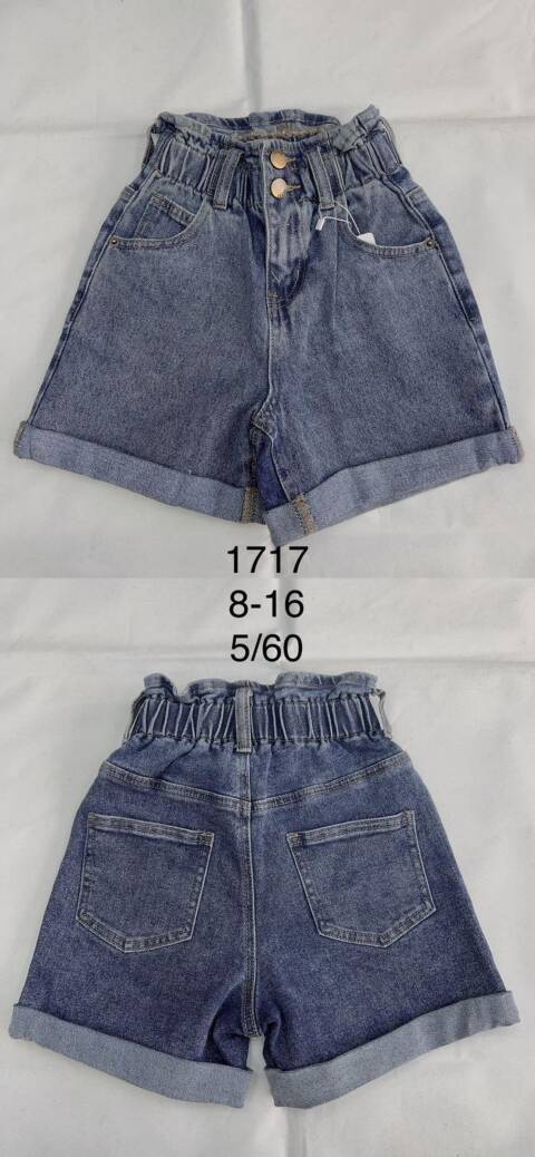 Szorty dziewczęca 1717 1 kolor 8-16