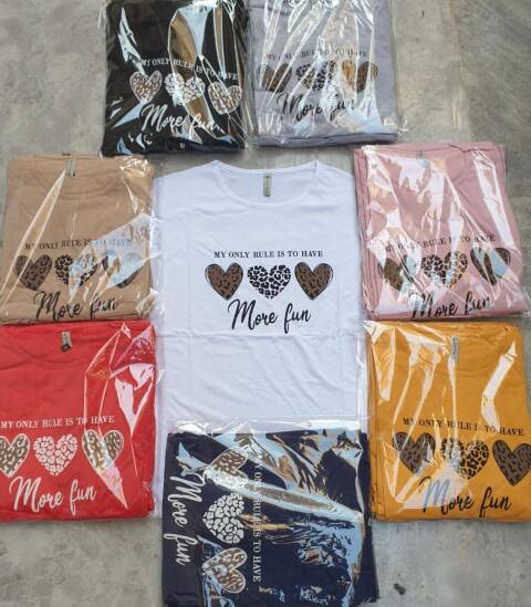 Bluzka damskie 7838 Mix kolor 2XL-4XL