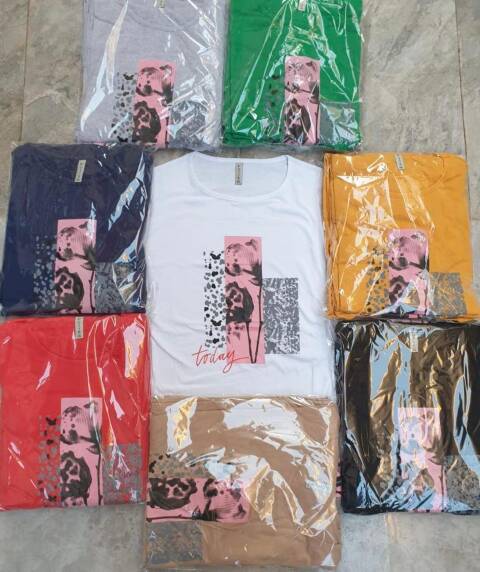 Bluzka damskie 7842 Mix kolor 2XL-4XL