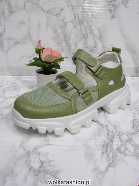 Sandały damskie A21-7632 GREEN 36-41