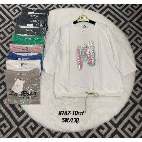 Bluzka damskie 8167 Mix kolor S/M-L/XL