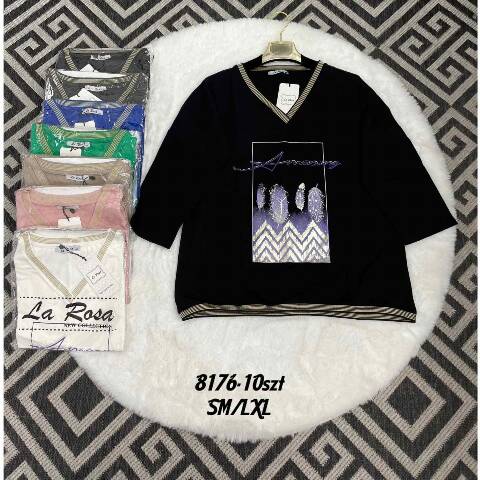 Bluzka damskie 8176 Mix kolor S/M-L/XL