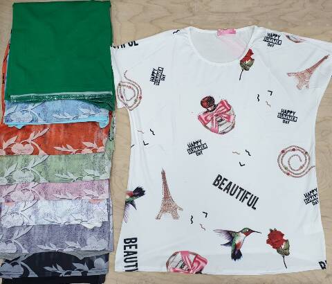 Bluzka damskie 8136 Mix kolor M-2XL (towar china)