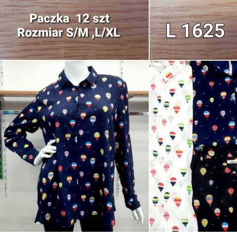 Koszula damskie L1625 Mix kolor S/M-L/XL
