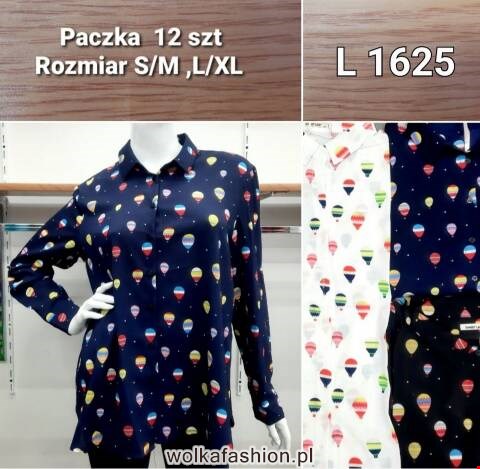 Koszula damskie L1625 Mix kolor S/M-L/XL