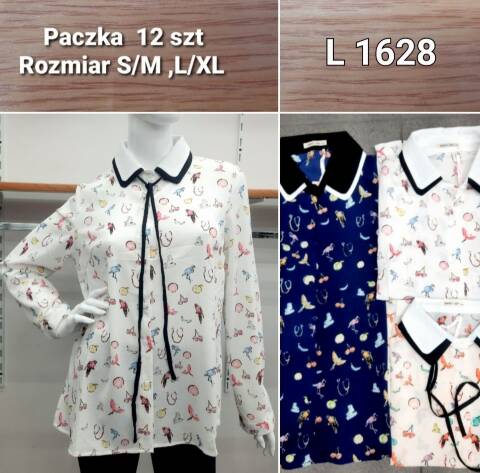 Koszula damskie L1628 Mix kolor S/M-L/XL