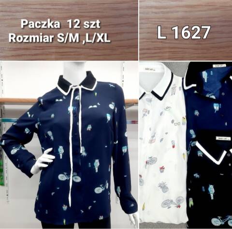 Koszula damskie L1627 Mix kolor S/M-L/XL 1