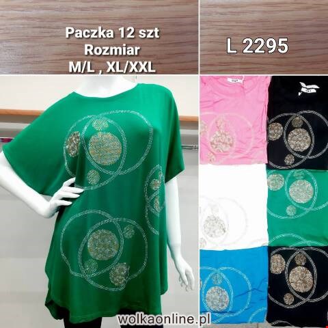 Tunika damskie L2295 Mix kolor M-2XL