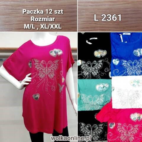 Tunika damskie L2361 Mix kolor M-2XL