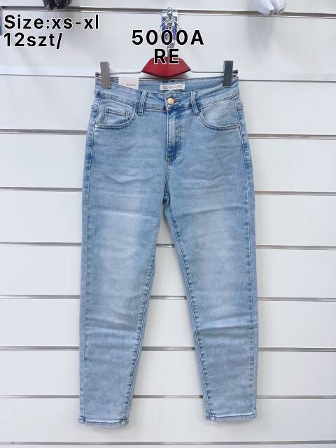 Jeansy damskie 5000A 1 kolor XS-XL 1