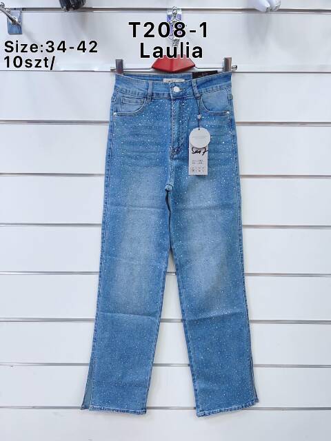 Jeansy damskie T208-1 1 kolor 34-42