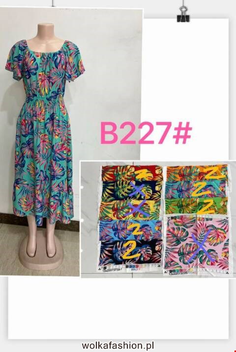 Sukienka damskie B227 Mix kolor M-2XL