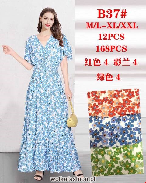 Sukienka damskie B37 Mix kolor M-2XL