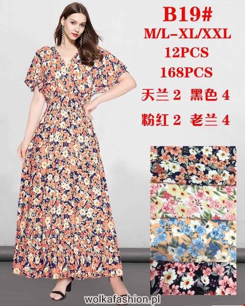 Sukienka damskie B19 Mix kolor M-2XL