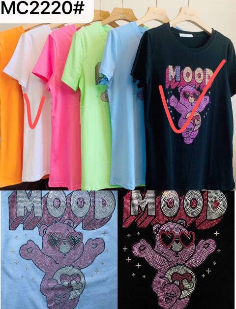 Bluzka damskie 8456 Mix kolor Standard