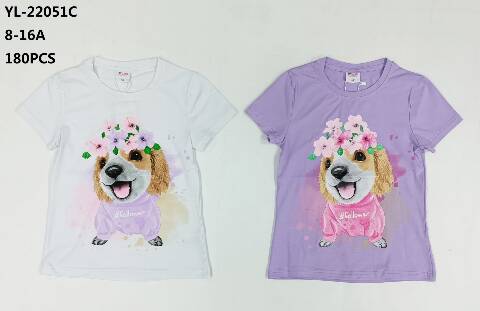 Bluzki dziewczęce YL-22051C Mix kolor 8-16 1