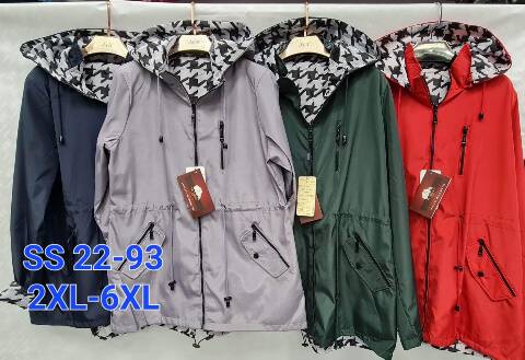 Kurtka wiosena damskie SS22-93 1 kolor 2XL-6XL (towar china) 1