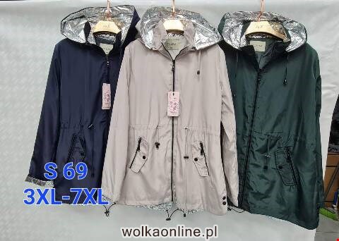 Kurtka wiosena damskie S69 1 kolor 3XL-7XL (towar china)