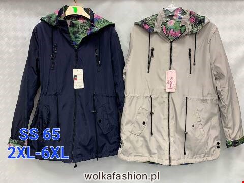 Kurtka wiosena damskie SS65 1 kolor 2XL-6XL (towar china)