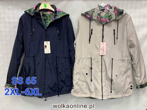 Kurtka wiosena damskie SS65 1 kolor 2XL-6XL (towar china)