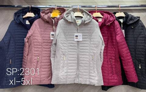 Kurtka wiosena damskie SP2301 1 kolor XL-5XL (towar china)