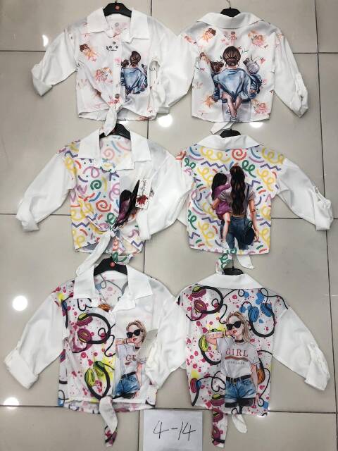 Koszula dziewczęce 8832 1 kolor 4-14 1