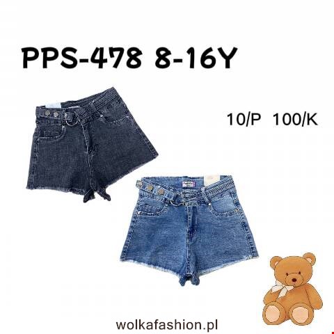 Szorty dziewczęce PPS-478 1 kolor 8-16