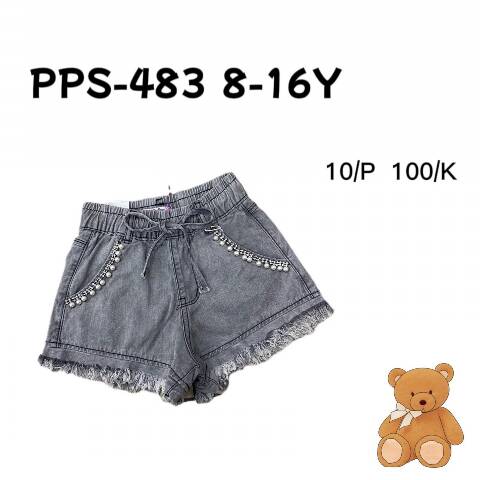 Szorty dziewczęce PPS-483 1 kolor 8-16 1