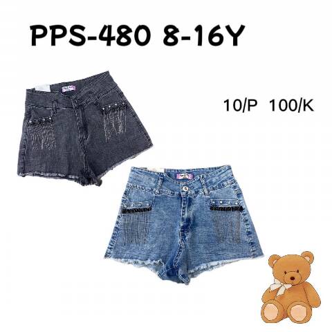 Szorty dziewczęce PPS-480 1 kolor 8-16 1