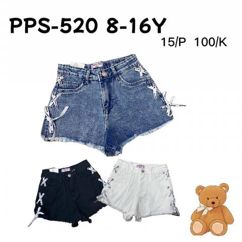 Szorty dziewczęce PPS-520 1 kolor 8-16 1