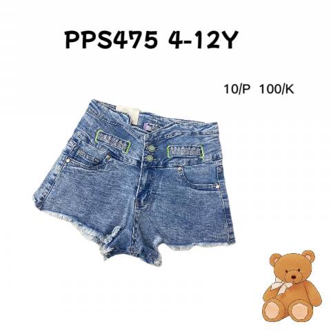 Szorty dziewczęce PPS475 1 kolor 4-12 1