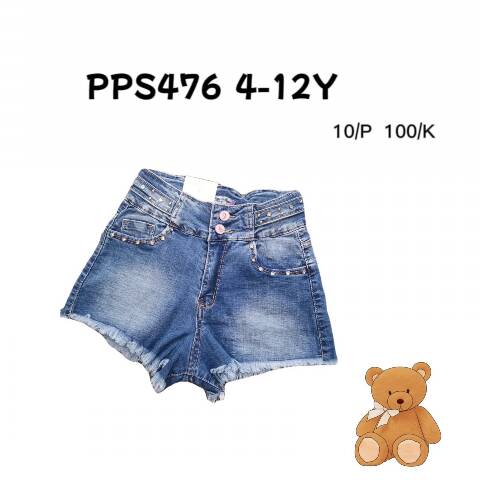 Szorty dziewczęce PPS476 1 kolor 4-12 1