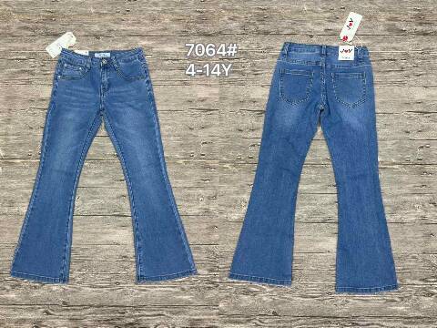 Jeansy dziewczęce 7064 1 kolor 8-16