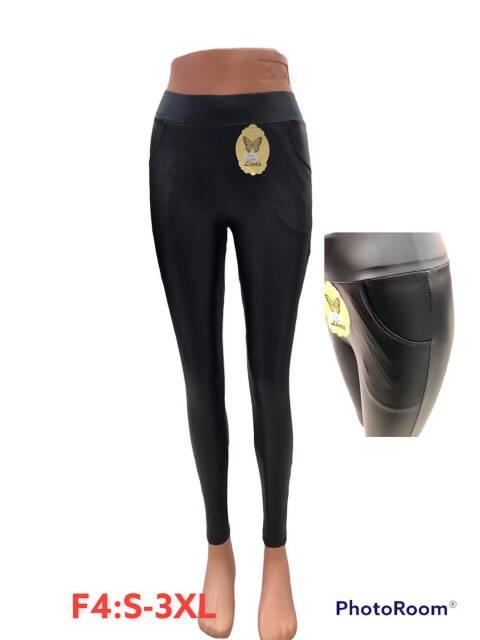   Spodnie skórzane damskie F4 1 kolor S-3XL 1