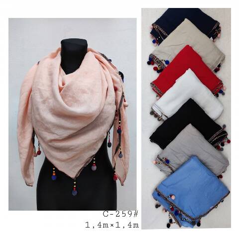 Chustka damskie C259 Mix kolor Standard 1