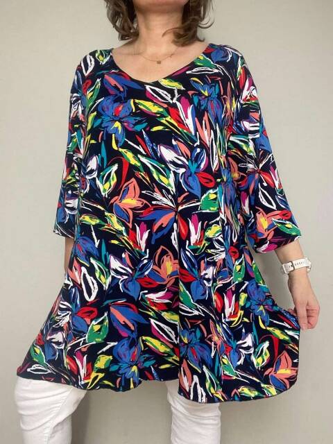 Tunika damska 9327 Mix kolor Standard (towar polskie)