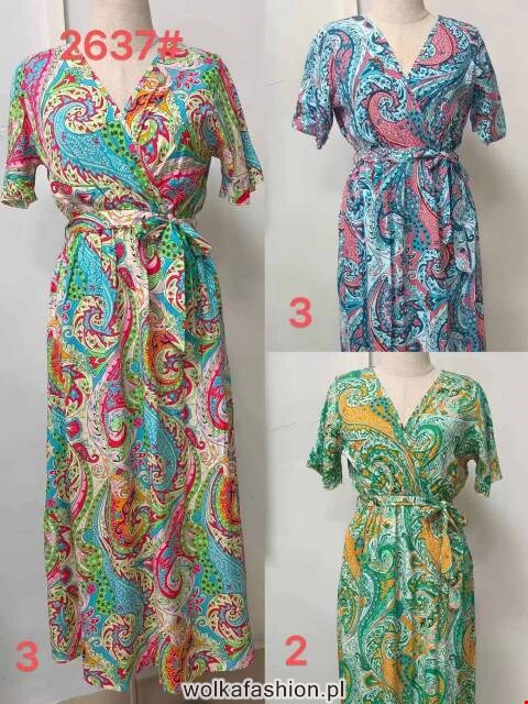 Sukienka damskie china 2637 Mix kolor Standard