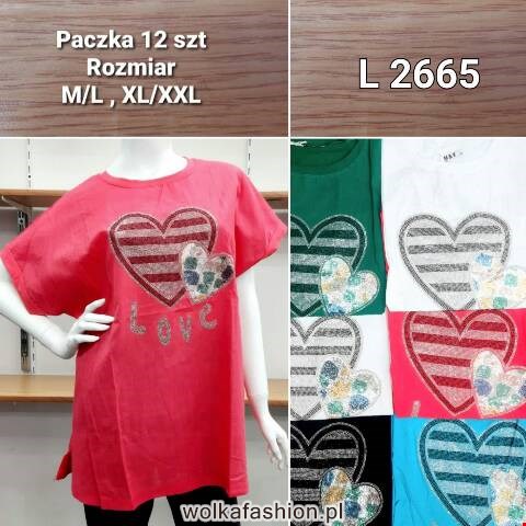Bluzka damskie L2665 Mix kolor M-2XL