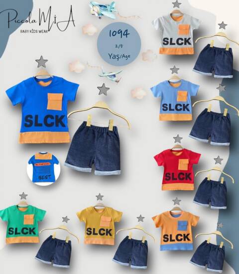 Komplet chłopięcy 1094 Mix 3 kolor 2-5 (towar tureckie) 1