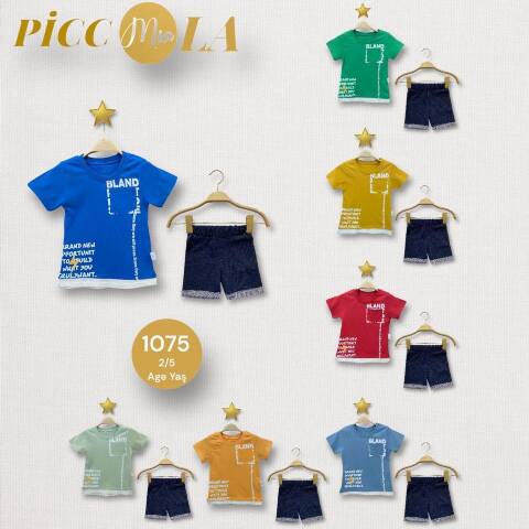 Komplet chłopięcy 1075 Mix 3 kolor 2-5 (towar tureckie)