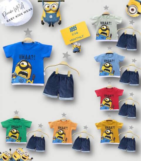 Komplet chłopięcy 1095 Mix 3 kolor 6-24 (towar tureckie)