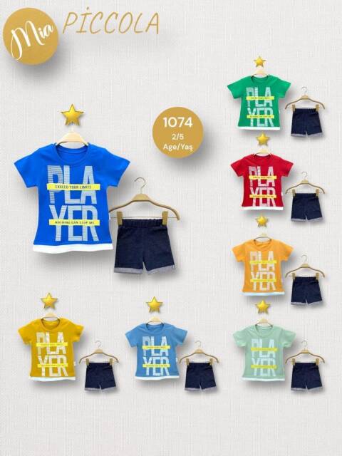 Komplet chłopięcy 1074 Mix 3 kolor 2-5 (towar tureckie)