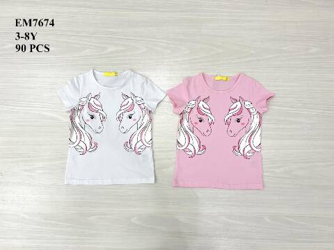 Bluzka  dziewczęca EM7674 Mix kolor 3-8 1