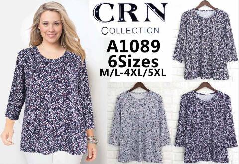 Bluzka damska China A1089 Mix kolor M/L-4XL/5XL