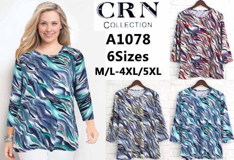 Bluzka damska China A1078 Mix kolor M/L-4XL/5XL